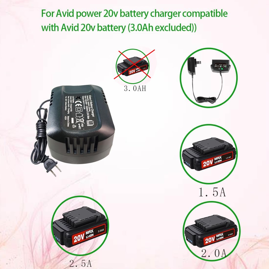 ANWNOEER US plug and cord detail highlighting universal input convenience benefit