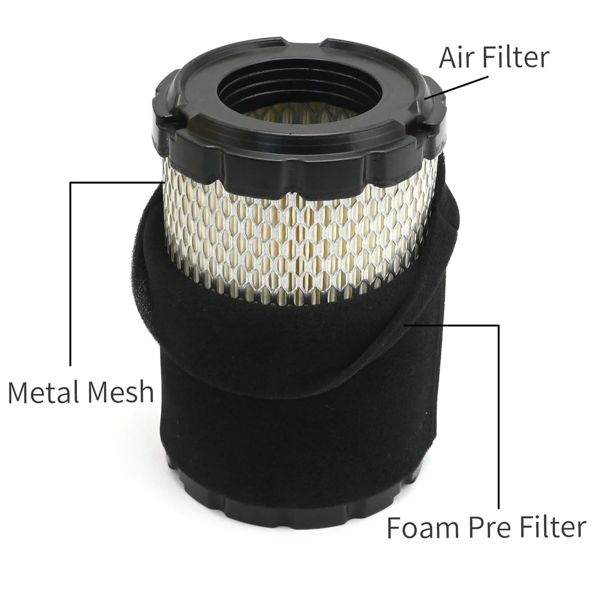 Anxingo foam pre-filter texture close shot highlighting dust-trapping benefit