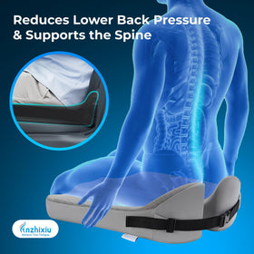 anzhixiu 3D U-shaped tailbone cutout highlighting reduced coccyx pressure
