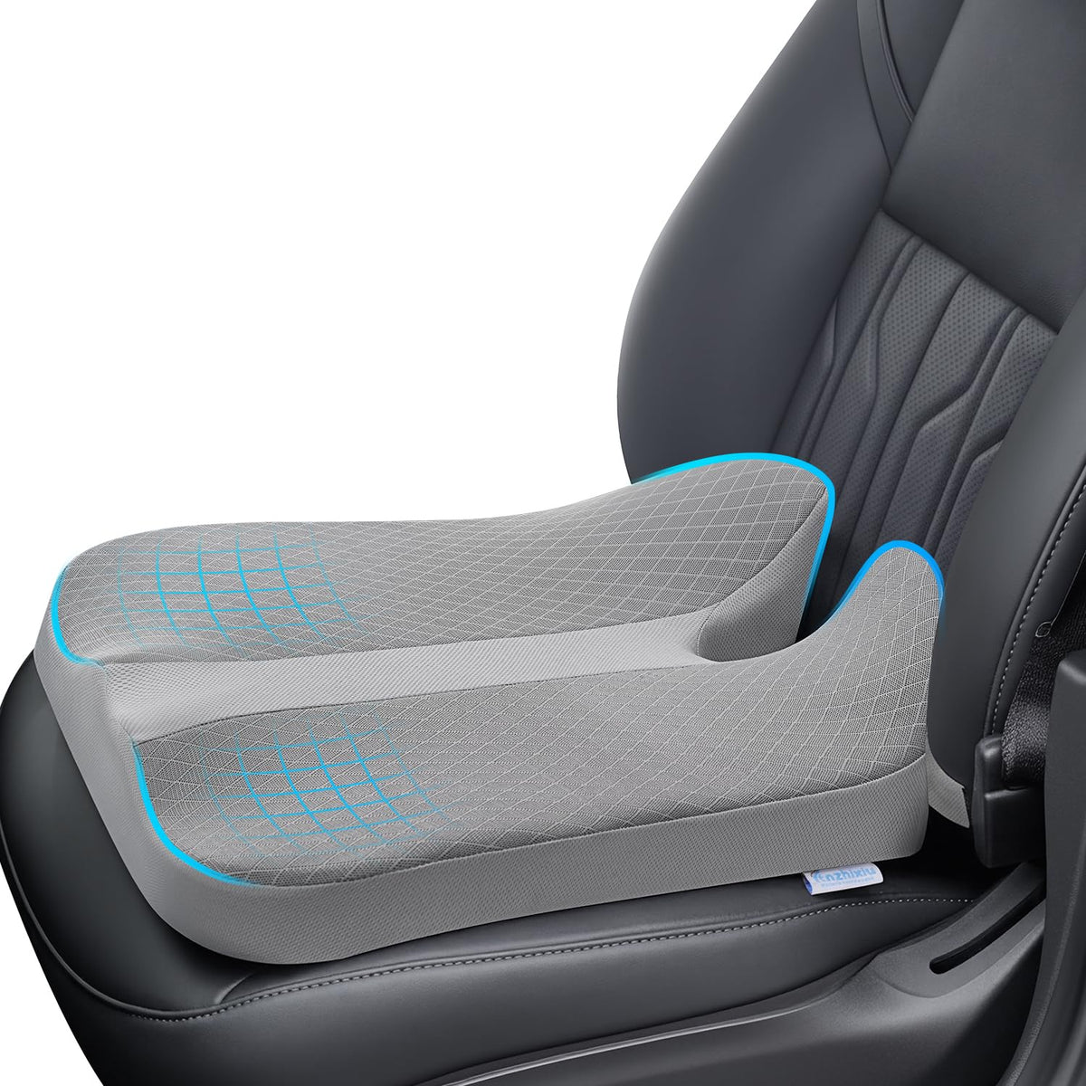 anzhixiu front view of gray cushion showing profile and fit improving visibility