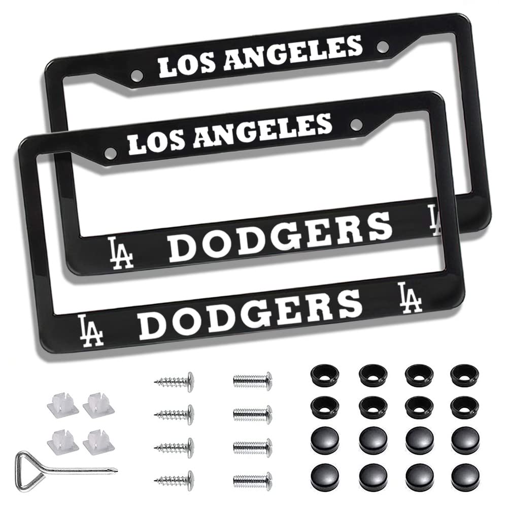 AOALSEN Dodgers front view of two black frames showing team branding and durability