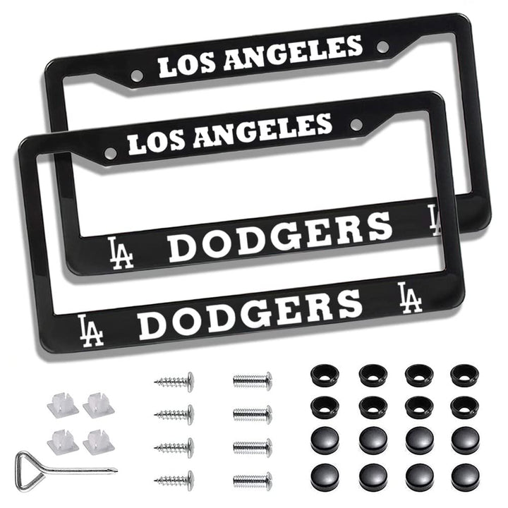 AOALSEN Dodgers front view of two black frames showing team branding and durability
