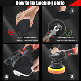 AOBEN polishing kit foam and synthetic wool pads offering multi-stage finishing