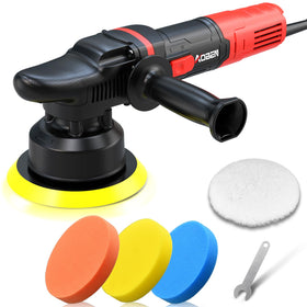 AOBEN polisher front view showing controls and ergonomic grip for easier handling