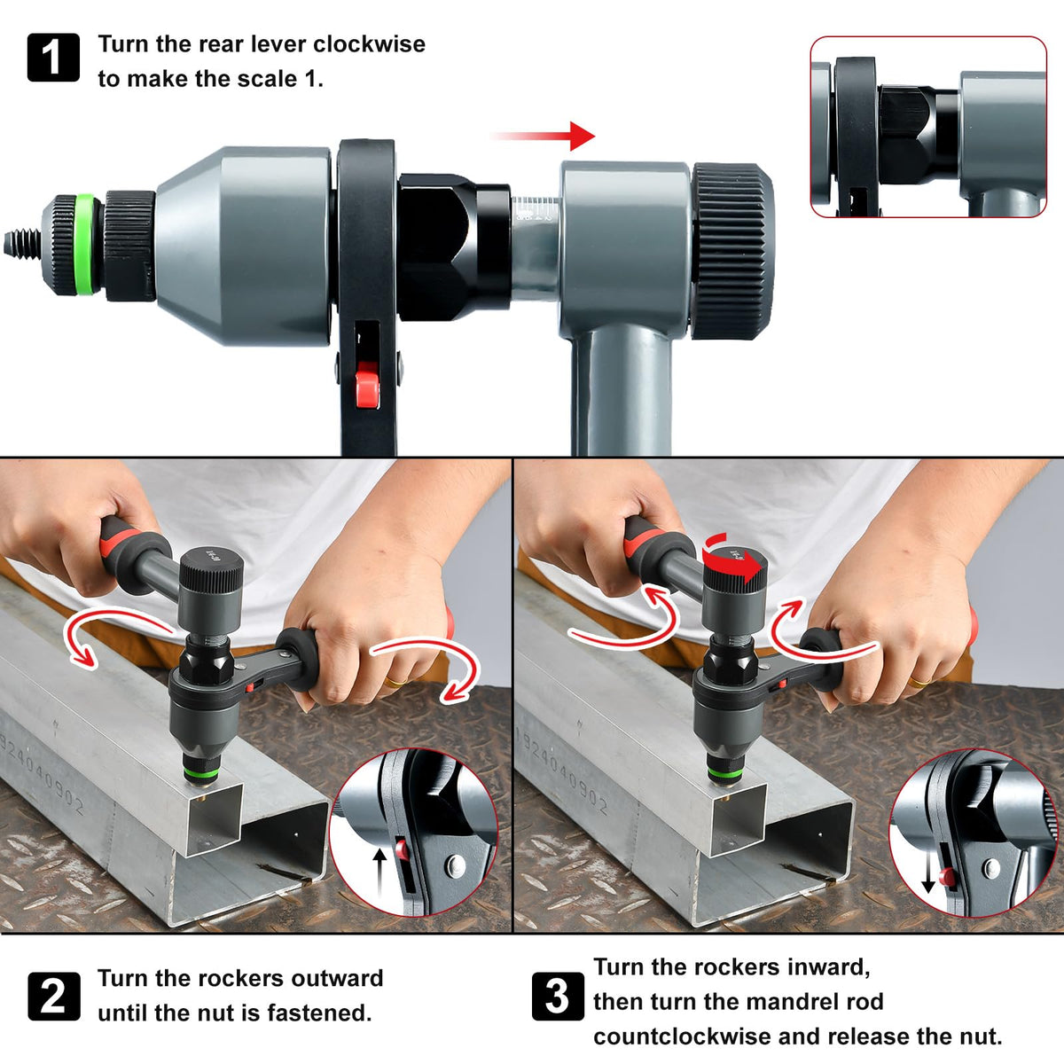 AOBEN tool being used on car panel demonstrating tight-space access and reliable set