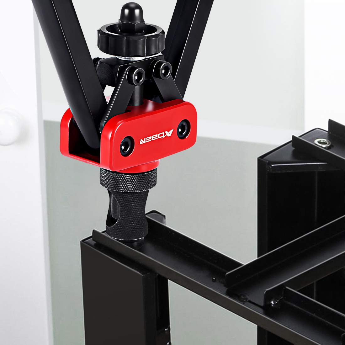 AOBEN heat-treated steel finish and label emphasizing durability