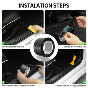 Aochinmoto on car entry sill showcasing protected, premium-looking threshold