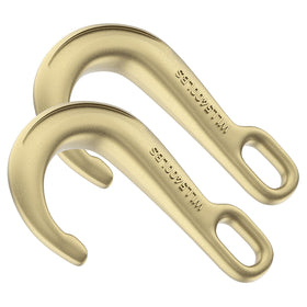 AODESTINY front view showing two 8-inch J hooks and their compact, heavy-duty design