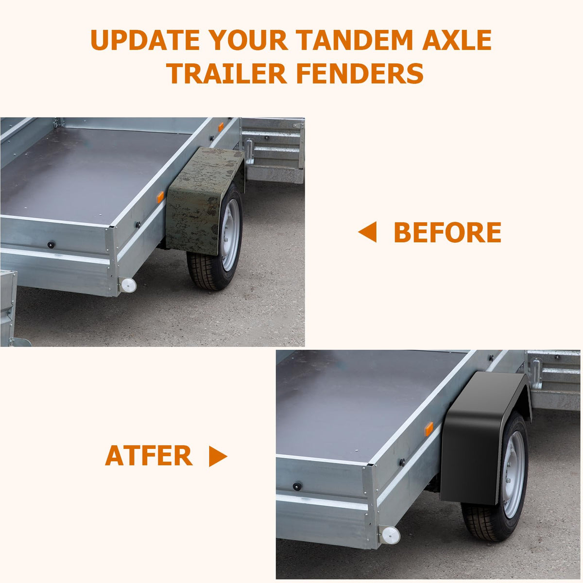 Aoile fender edge showing both sides usable as welding surfaces