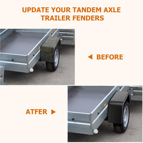 Aoile fender edge showing both sides usable as welding surfaces