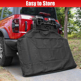 Aojezoor straps and zipper detail ensuring secure, tool-free transport