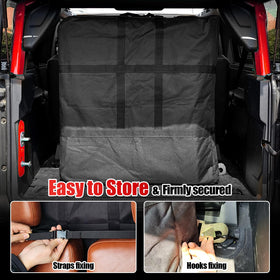 Aojezoor bag mounted vertically behind headrests prevents shifting