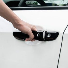 AOKIO adhesive backing detail showing peel-and-stick tape for easy install