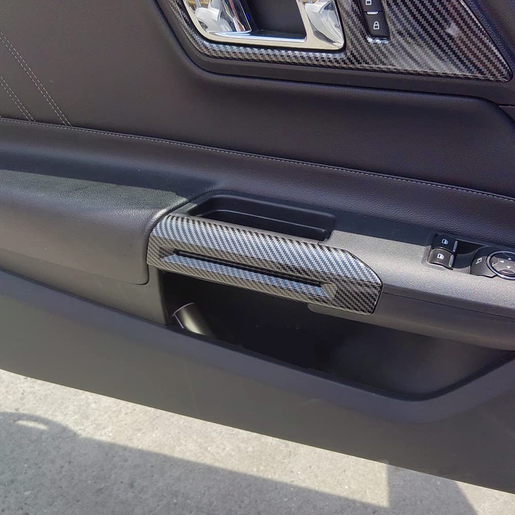 AOKIO installed on Mustang inner handle demonstrating upgraded sporty look