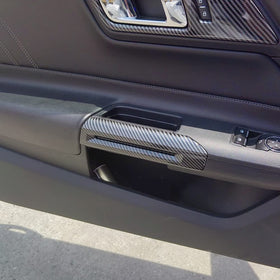 AOKIO installed on Mustang inner handle demonstrating upgraded sporty look