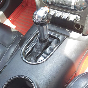 AOKIO lifestyle shot Mustang dashboard conveying cohesive sporty interior