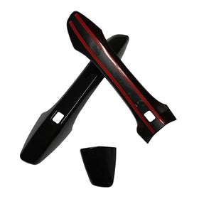 AOKIO handle trim beside key fob for scale showing compact fit and accurate sizing