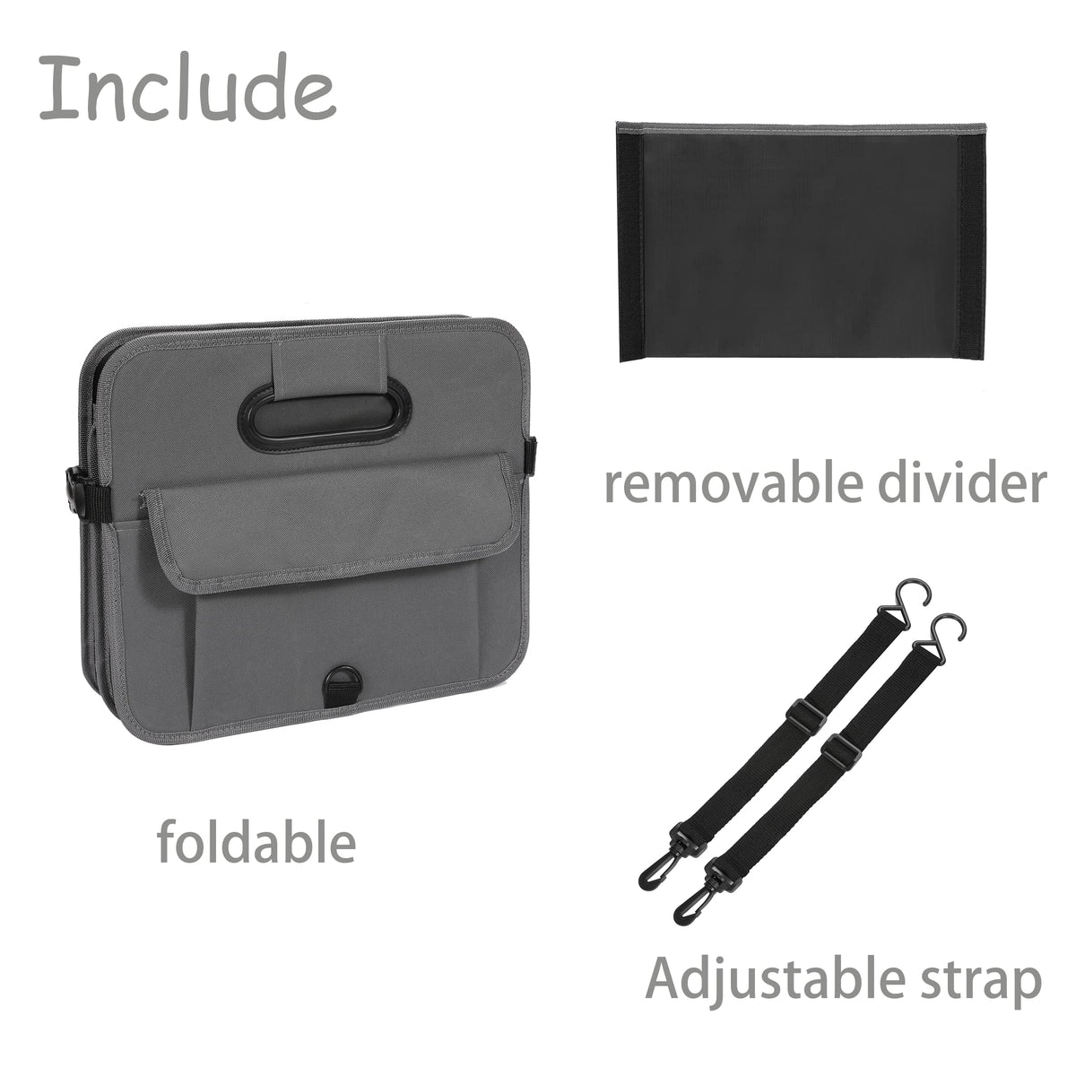 AOKJOY interior dividers and pockets detail enabling organized sorting of tools and toys