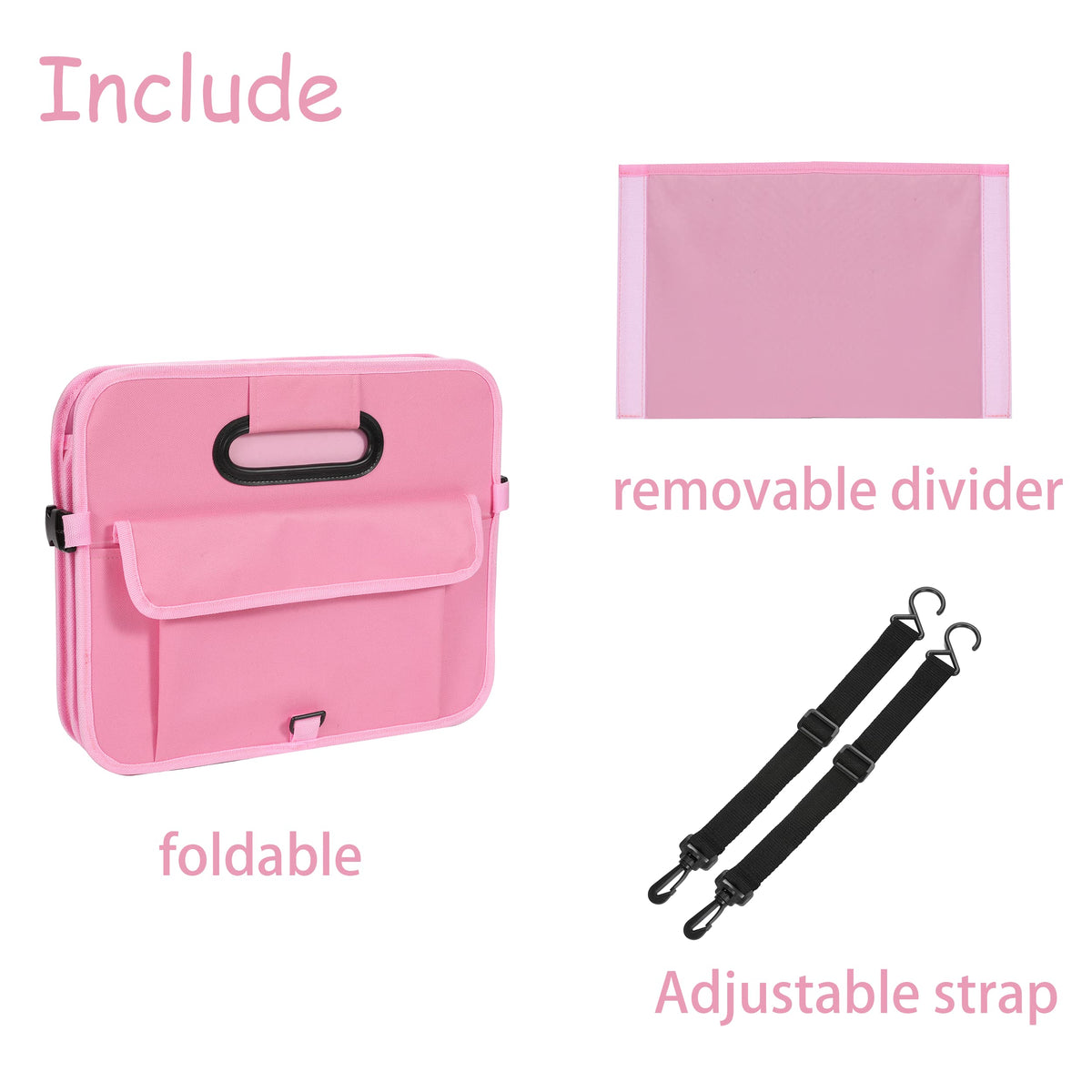 AOKJOY folded flat with buckle secured for compact, convenient storage