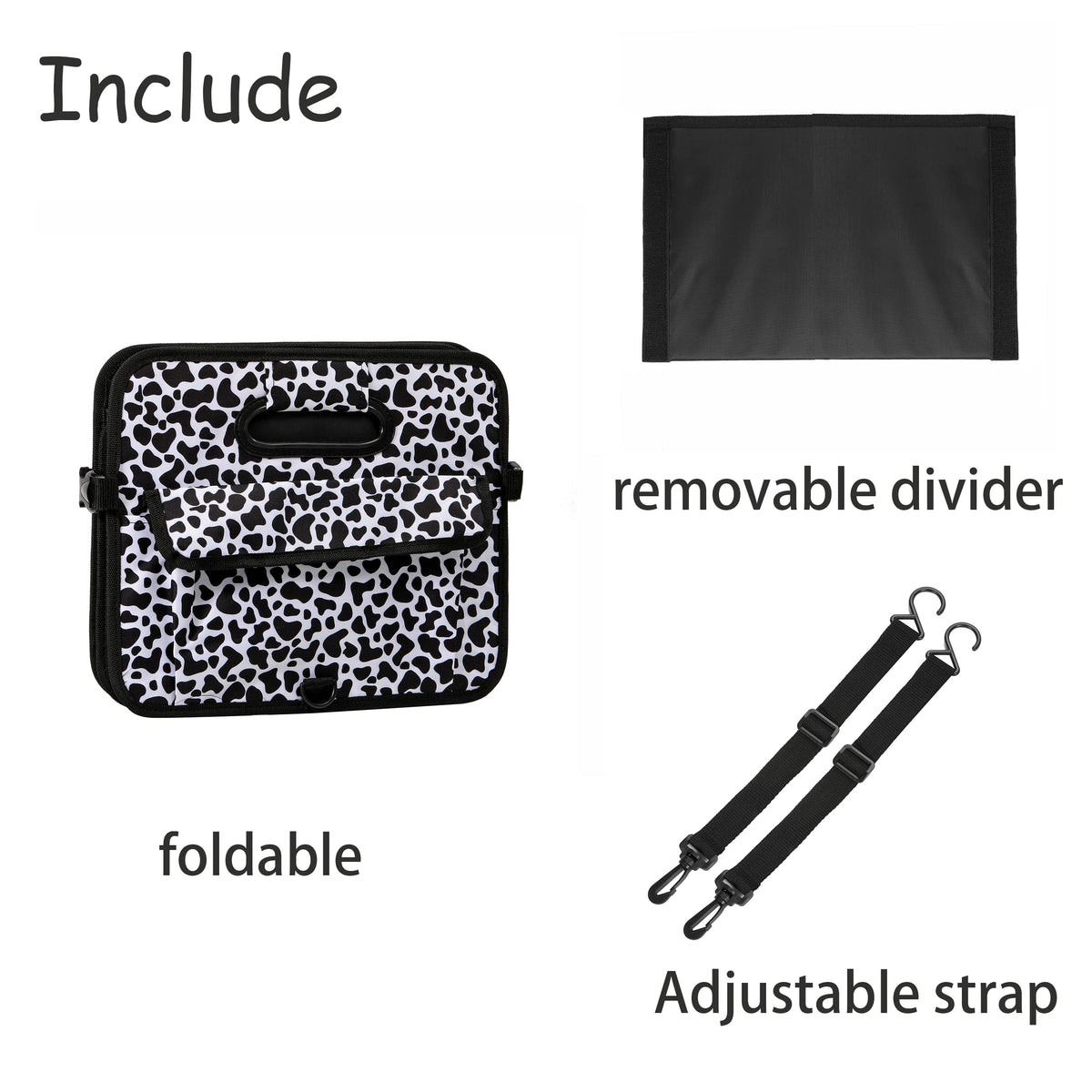 AOKJOY secured with adjustable straps in SUV trunk preventing sliding