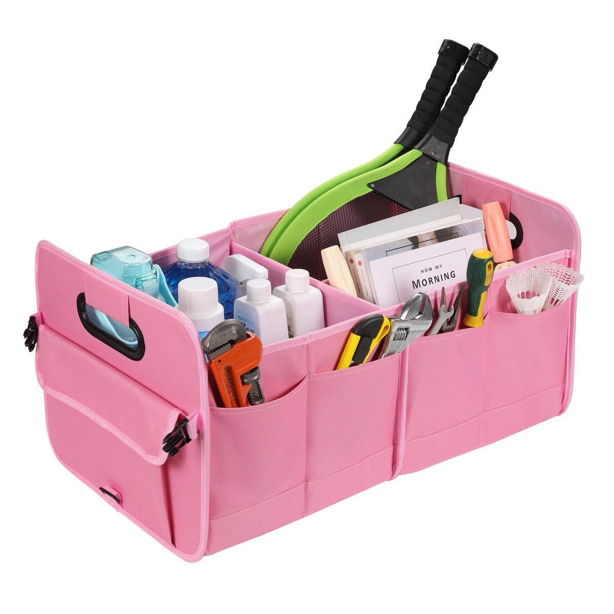 AOKJOY beside grocery bags showing size and capacity for errands