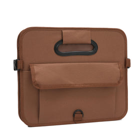 AOKJOY trunk organizer in use holding groceries and supplies to protect cargo and prevent spills