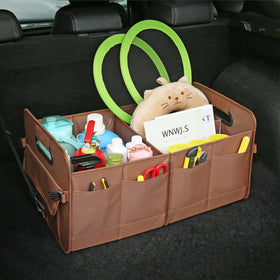 AOKJOY non-slip straps detail attached to trunk preventing the organizer from sliding during travel
