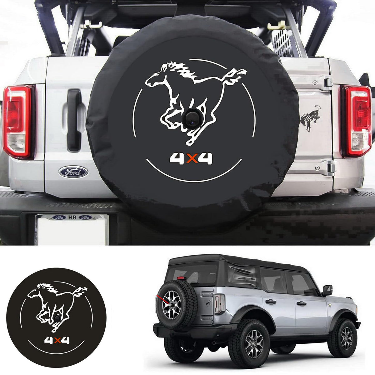 Aolowewin front view on Ford Bronco showing neat fit and protection