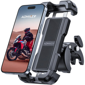 Aomiker front view of holder mounted showing secure grip and easy access