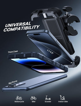 Aomiker one‑handed phone insertion demonstrating fast snap‑in convenience