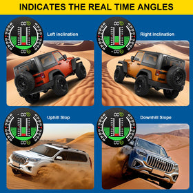 AOMOSUR mounted on a vehicle dash demonstrating stable in-car placement and visibility