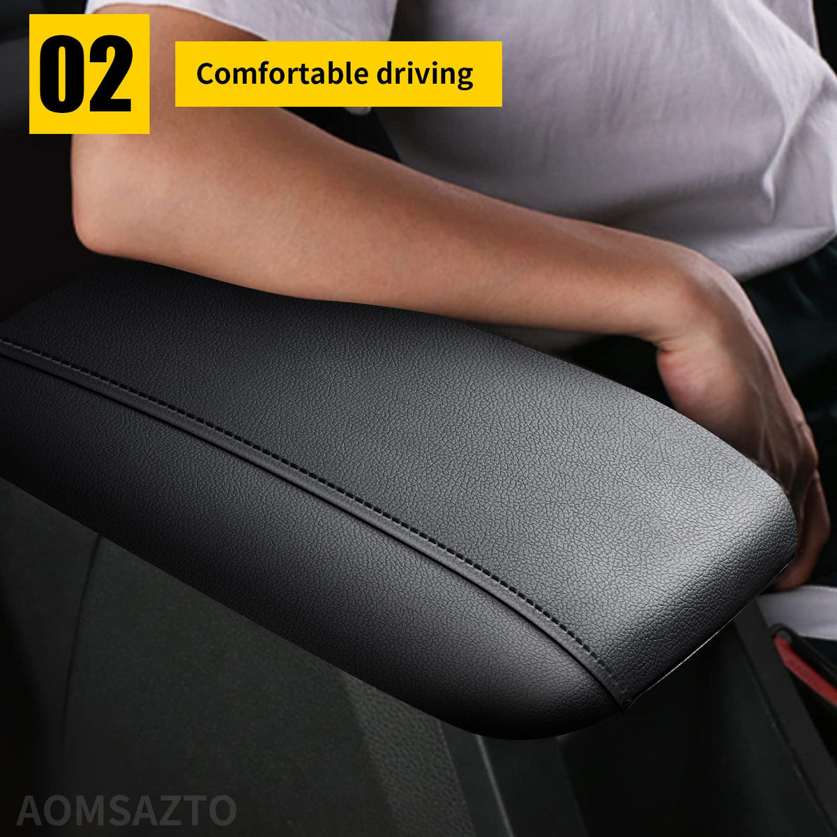 AOMSAZTO installed on Sonata center console demonstrating improved comfort