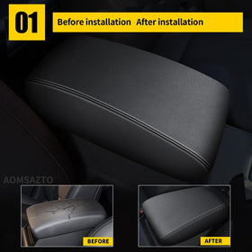 AOMSAZTO close-up of black stitching highlighting durable seam and appearance