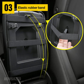 AOMSAZTO cover in use with arm resting comfortably, protecting console surface
