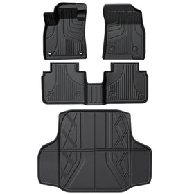 AOMSAZTO front floor mats installed showing precise fit and protection