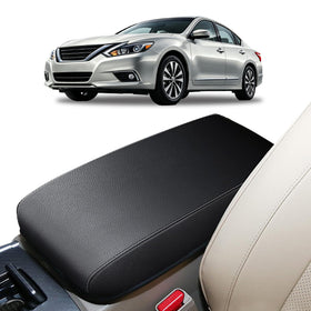 AOMSAZTO front view of console cover showing clean black finish and exact fit