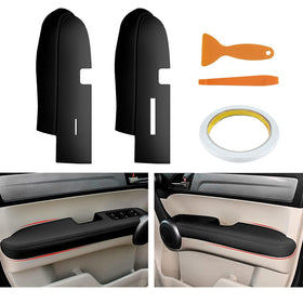 AOMSAZTO front view of both black armrest covers showing clean fit and renewed look