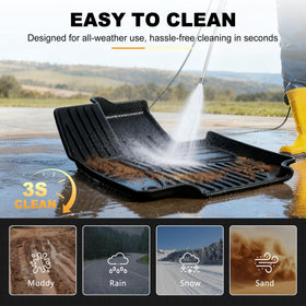 AOMSAZTO liner catching mud from a boot showing weather protection