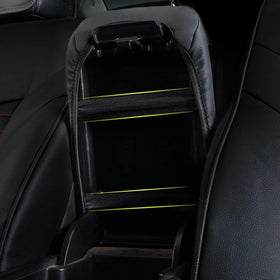 AOMSAZTO armrest cover next to ruler showing precise fit benefit
