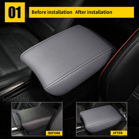 AOMSAZTO close-up texture showing leather-like surface and easy-clean benefit
