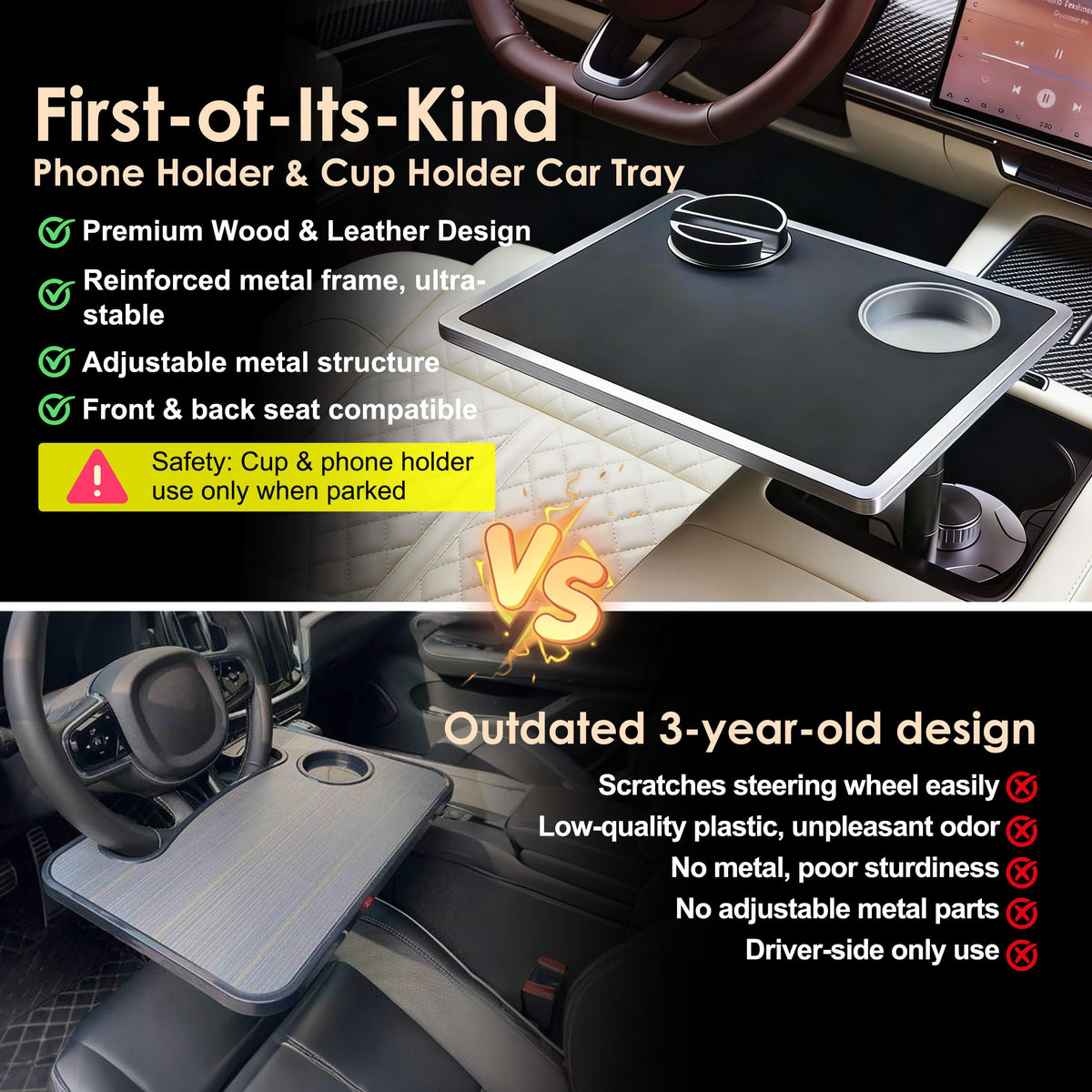 AONOX aluminum cup holder close-up securing a drink to prevent spills