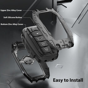 Aoocar metal keychain and screwdriver included for easy installation