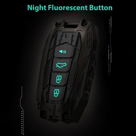 Aoocar key case on car dashboard showing stylish protection and display