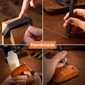 Aoocar on a car dashboard showing stylish, classy leather accessory
