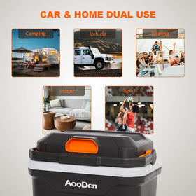 AooDen next to water bottle showing scale and usable capacity