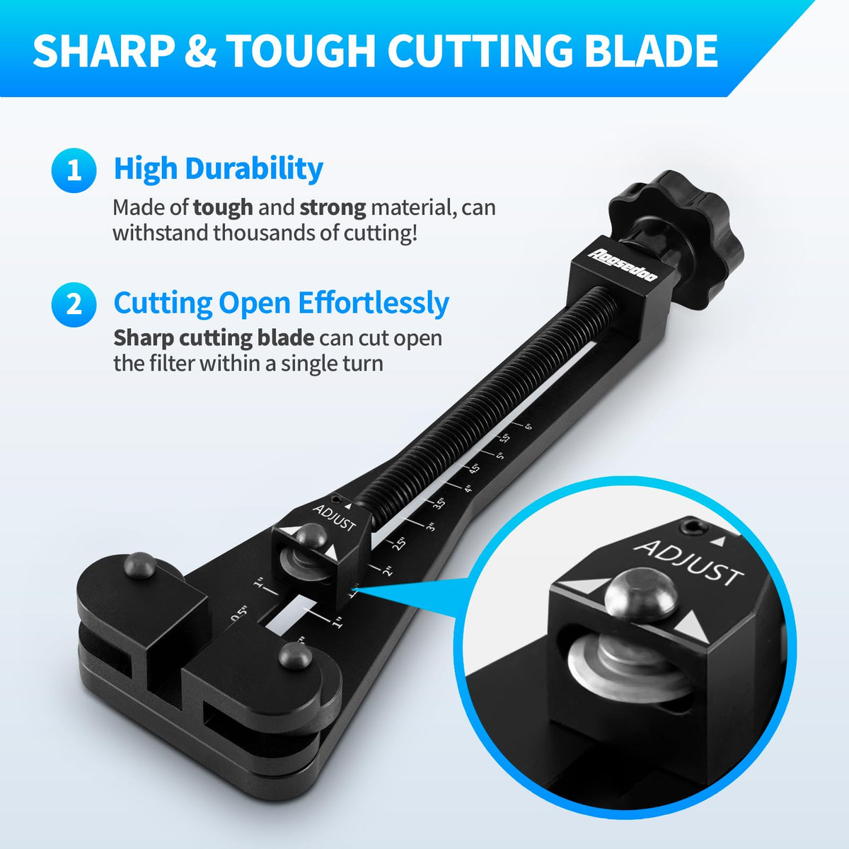 AOOSEDOO disc-shaped base with scale providing stable support and accurate placement