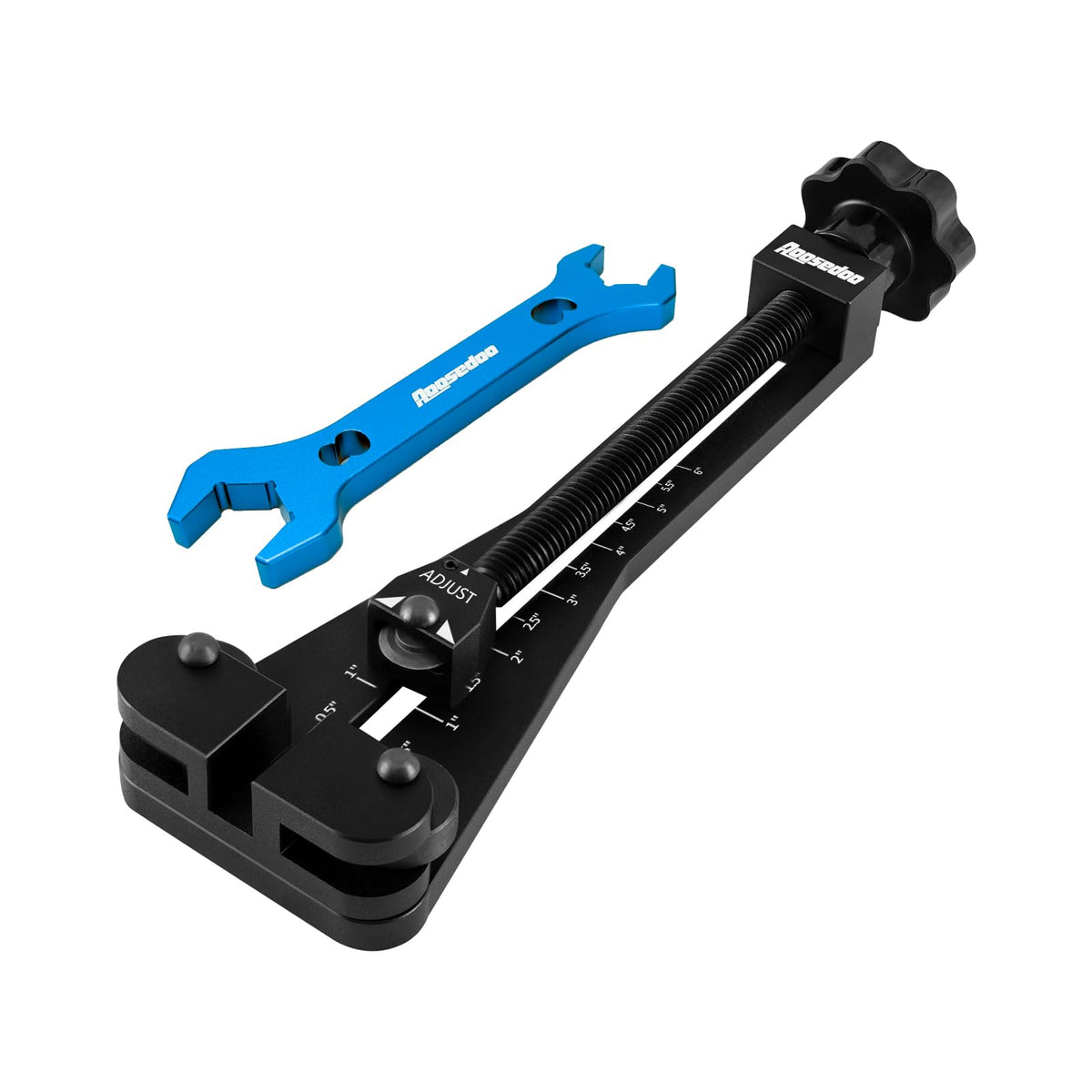 AOOSEDOO front view of oil filter cutter showing compact, sturdy build and easy handling