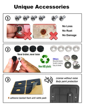 AOOTF protective pad and EPDM damper reducing rattles and preventing scratches