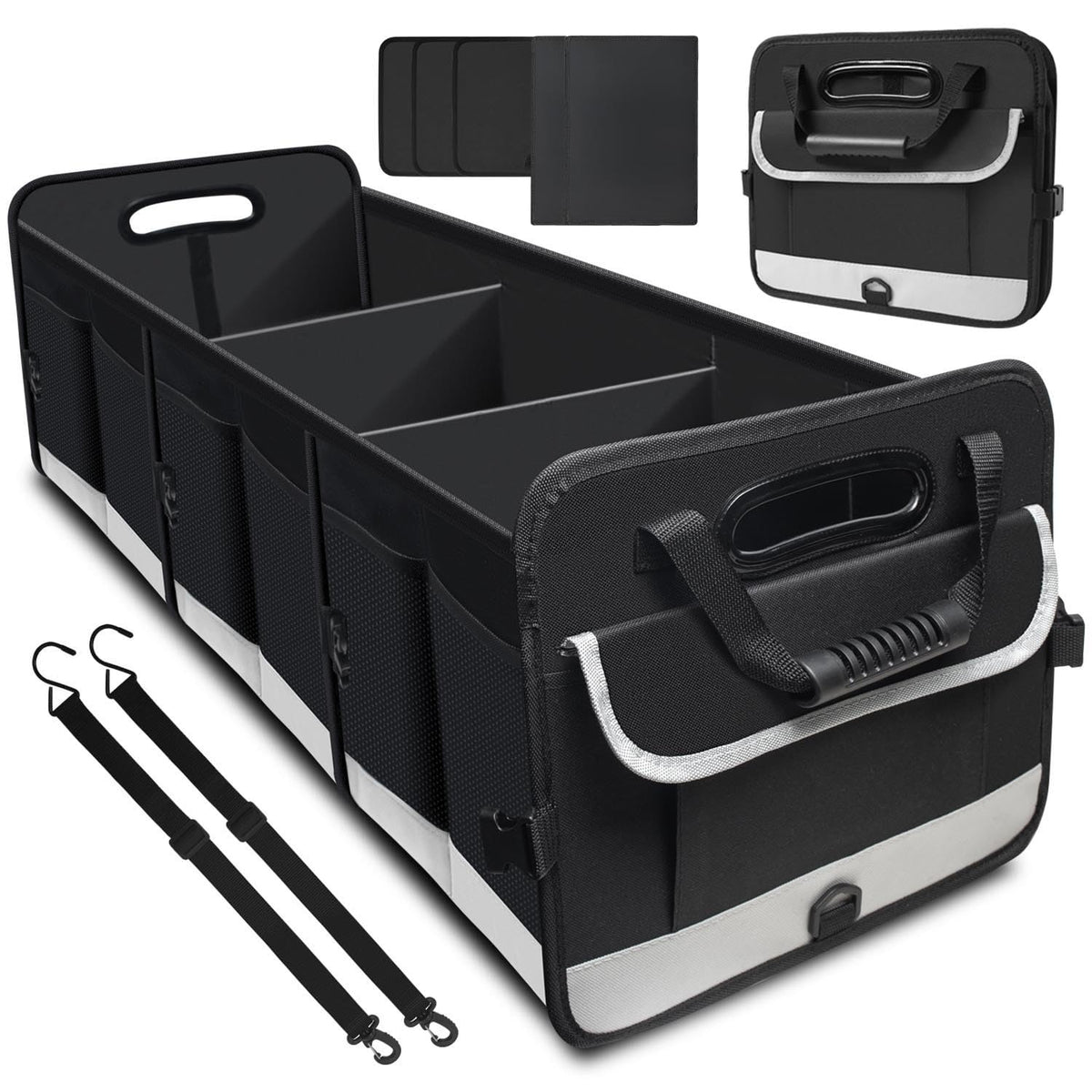 AOPHY front view of organizer showing large capacity and pockets for tidy storage