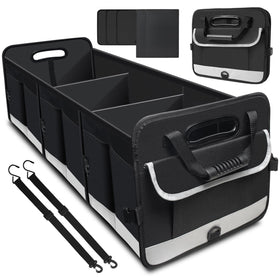 AOPHY front view of organizer showing large capacity and pockets for tidy storage